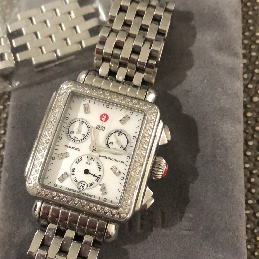 Michele Deco Diamond Watch